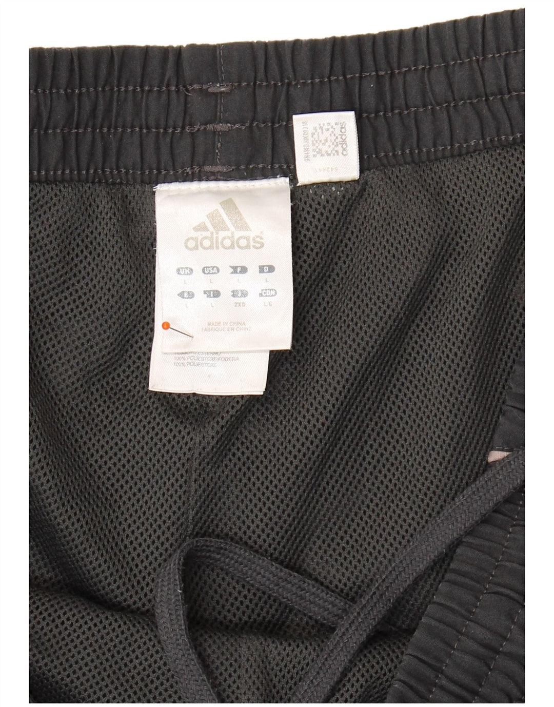 ADIDAS Mens Tracksuit Trousers Large  Black Polyester