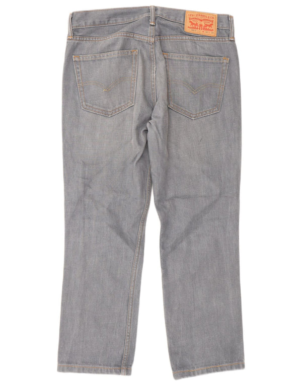Levi's Mens 511 Tapered Slim Jeans W32 L30 Grey Cotton