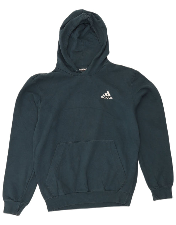 Adidas Mens Hoodie Jumper Pequeno Algodão Verde