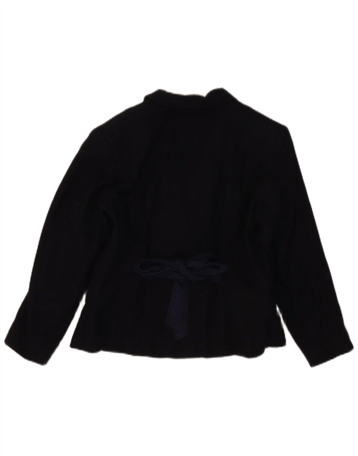 Zweireihiger Blazer für Mädchen von Moschino, 7–8 Jahre, marineblaue Wolle