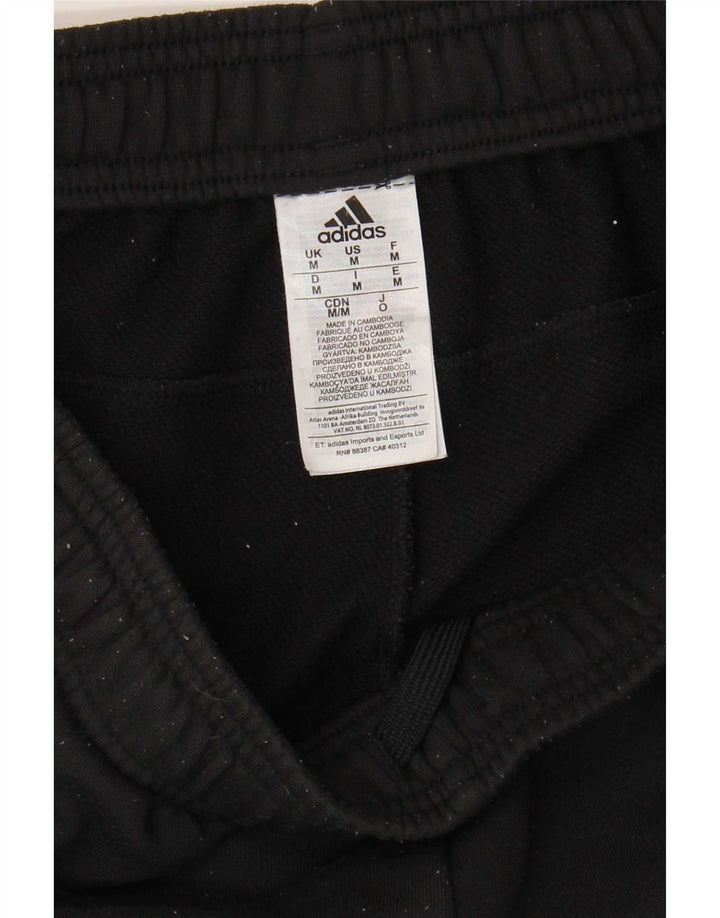 Adidas Mens Climalite Tracksuit Trousers Joggers Medium Black Polyester