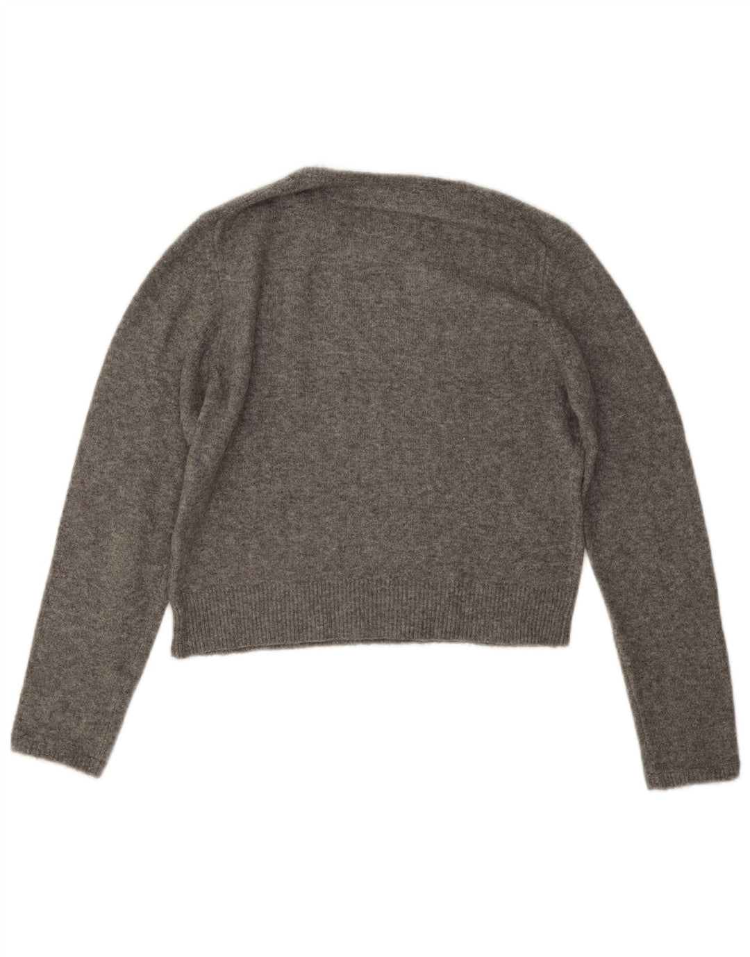 Maglione corto girocollo da donna Zara UK 14 Grigio medio