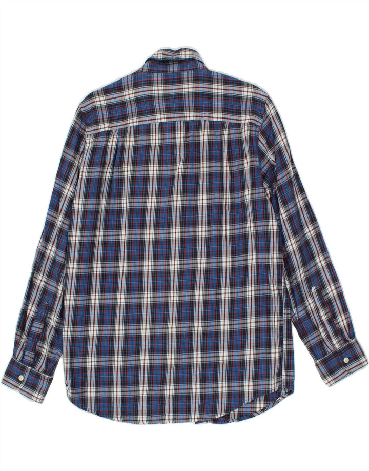 CHAPS Mens Flannel Shirt Small Blue Check Cotton Vintage Chaps and Second-Hand Chaps from Messina Hembry 