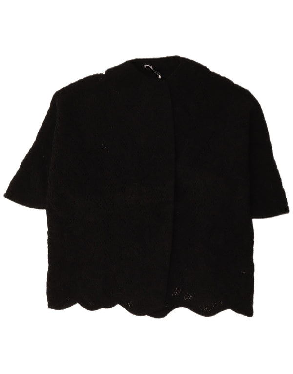 Blazer supradimensionat cu mânecă scurtă pentru femei Zara UK 14 Medium Black