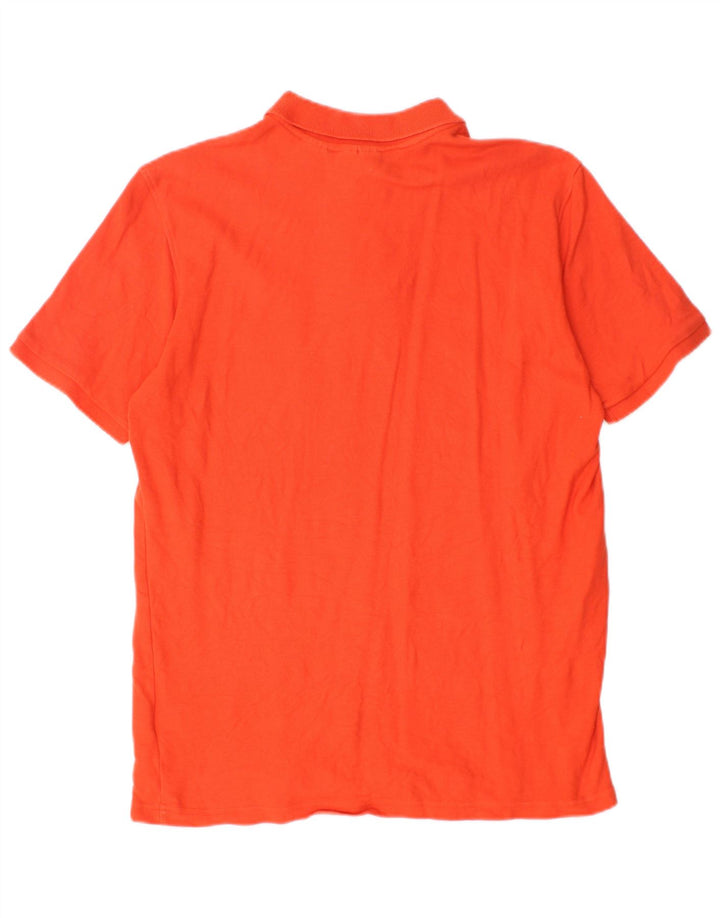 Fila Mens Polo Shirt Medium Orange Cotton