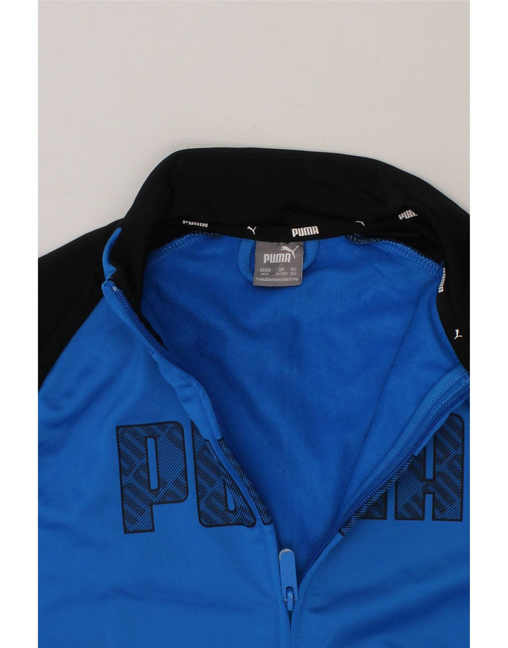 NIKE Boys Graphic Tracksuit Top Jacket 11-12 Years Blue Colourblock Vintage Nike and Second-Hand Nike from Messina Hembry 