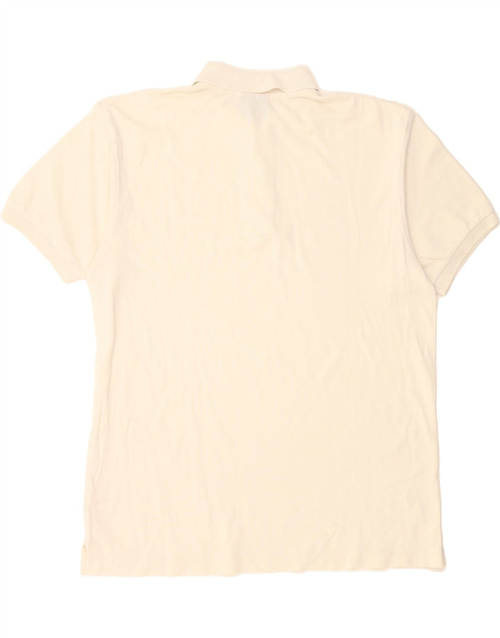 LOTTO Mens Polo Shirt Large White Cotton Vintage Lotto and Second-Hand Lotto from Messina Hembry 