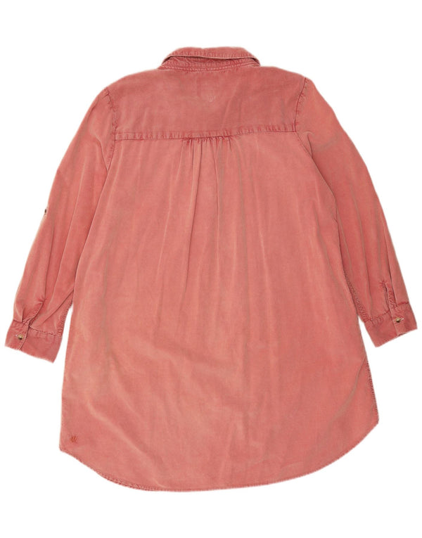Fat Face Robe polo en velours côtelé à manches longues pour femme UK 18 XL Coton rose