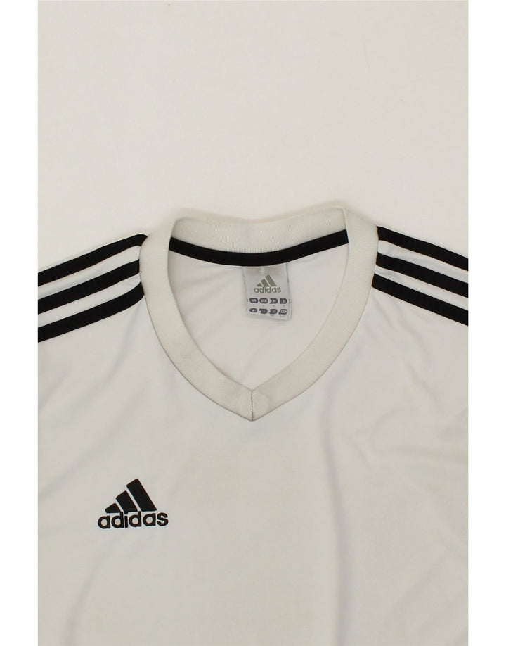 ADIDAS Mens Climalite T-Shirt Top Small White Polyester Vintage Adidas and Second-Hand Adidas from Messina Hembry 