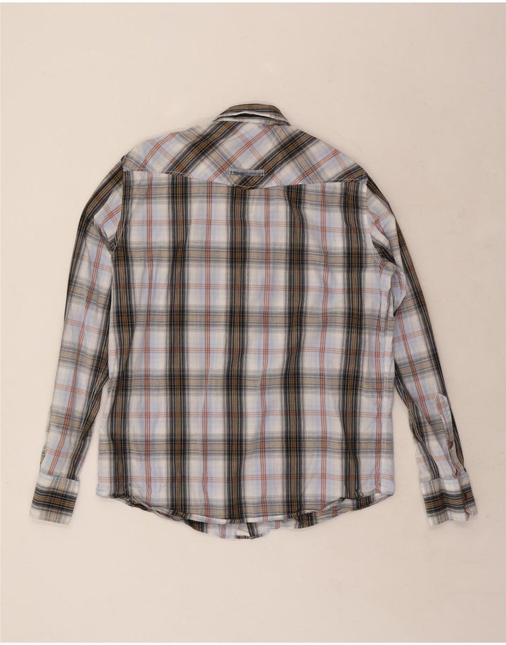 CAMEL ACTIVE Mens Modern Fit Shirt Medium Blue Check Cotton