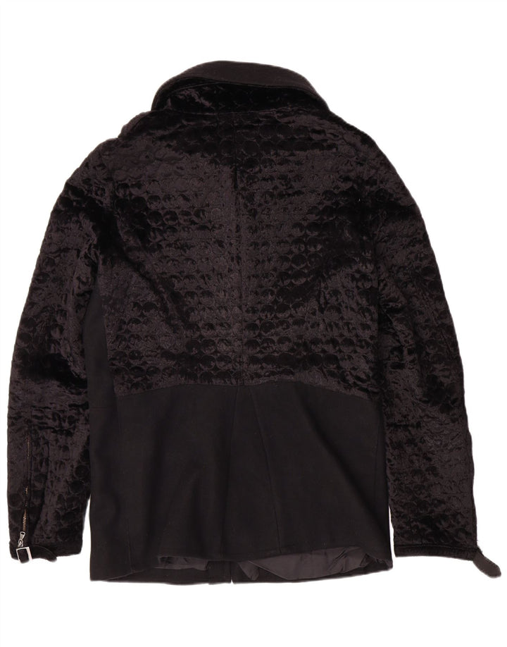 Giacca da donna in velluto FERRE UK 14 grande classica in lana nera