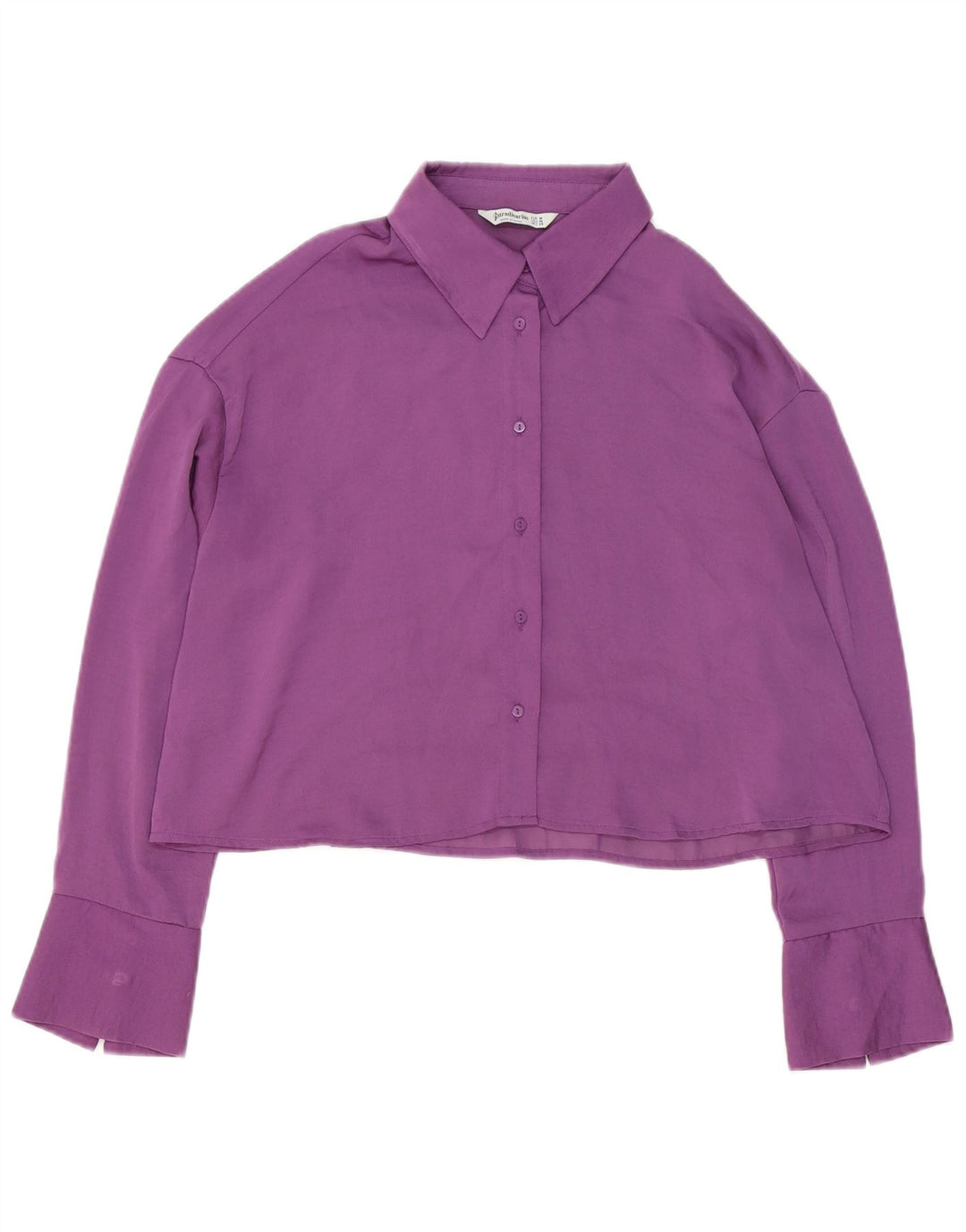 Damska bluzka oversize Stradivarius Crop UK 14 średni fiolet