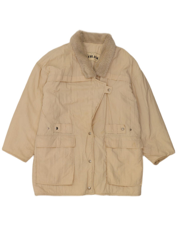 Penny Black Womens Oversized Windbreaker Coat UK 10 Small Beige Polyamid