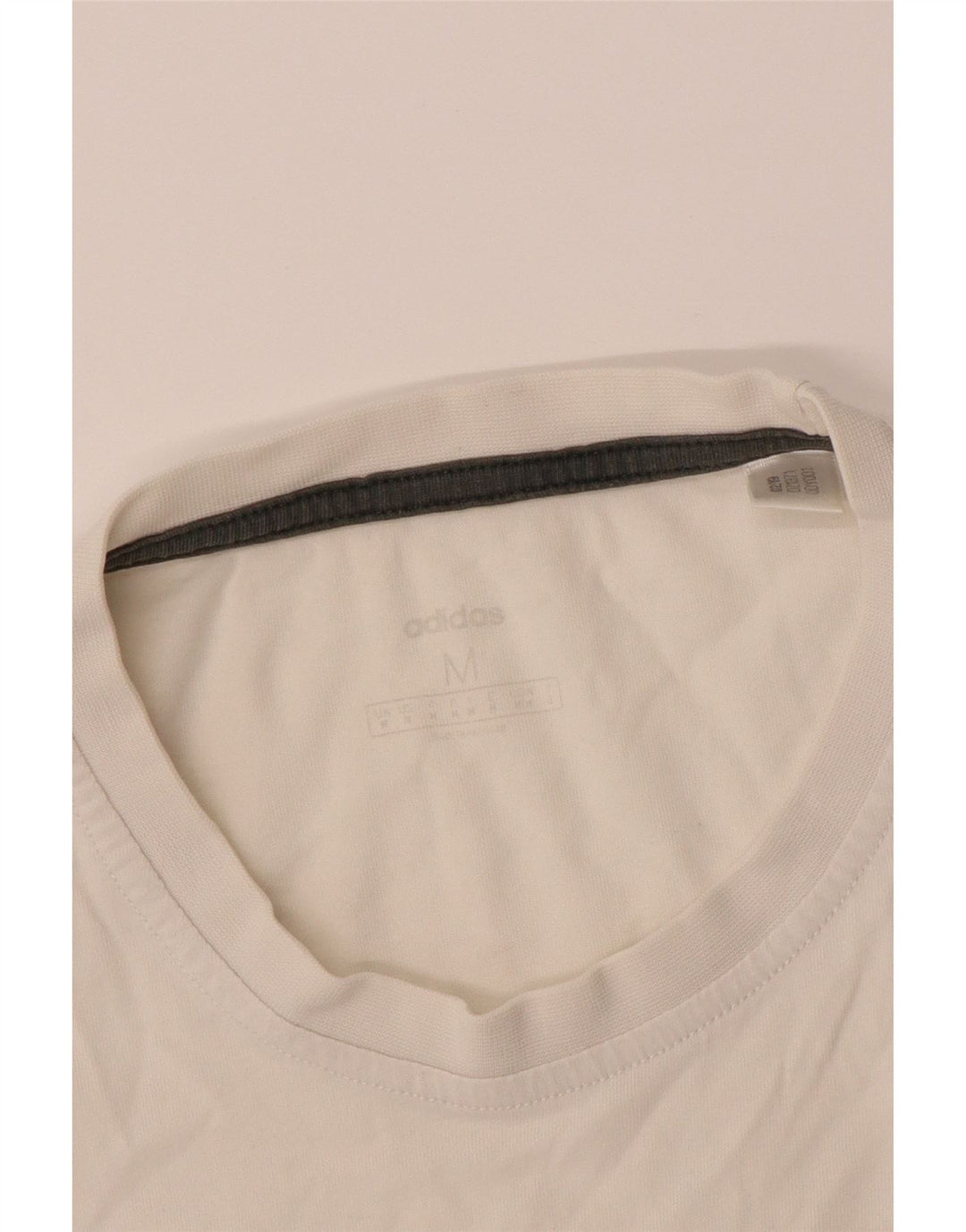 ADIDAS Mens Graphic T-Shirt Top Medium White Vintage Adidas and Second-Hand Adidas from Messina Hembry 