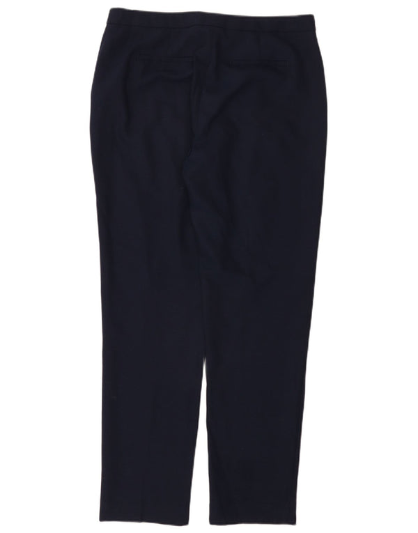 Reiss Damen Slim Chinohose UK 12 Medium W32 L29 Marineblaue Wolle