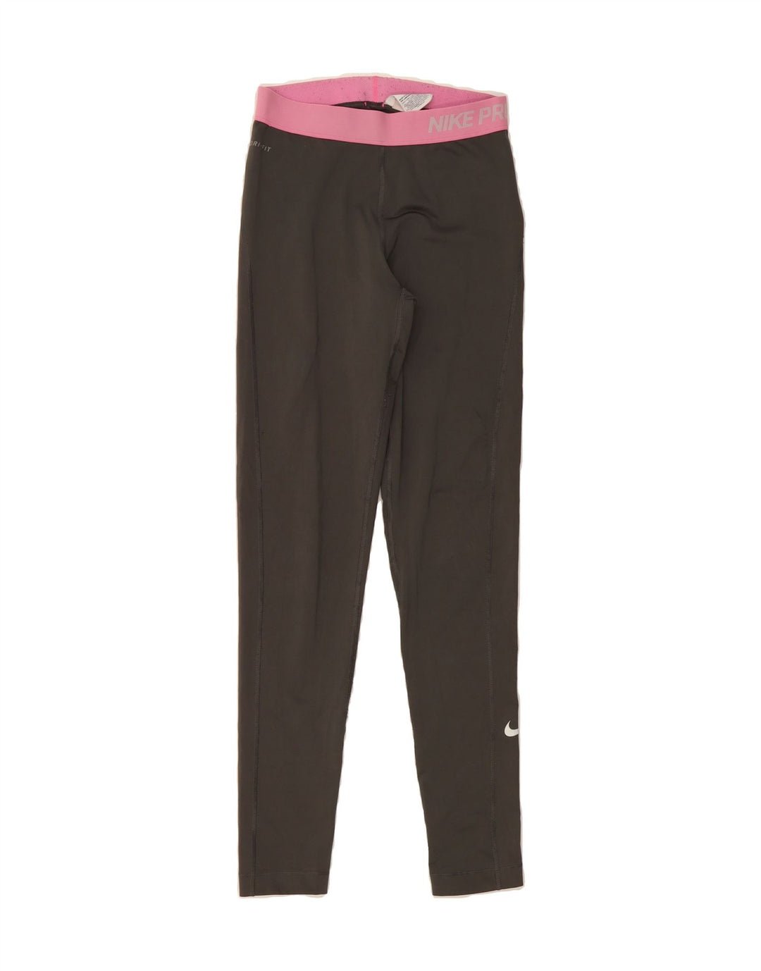NIKE Womens Graphic Leggings UK 14 Medium  Grey Polyester Vintage Nike and Second-Hand Nike from Messina Hembry 