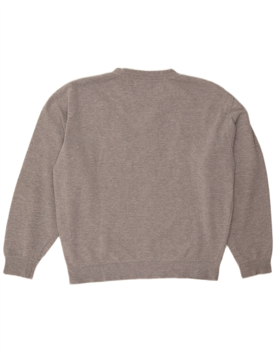FILA Womens Graphic Oversized Sweatshirt Jumper UK 14 Medium Grey Flecked