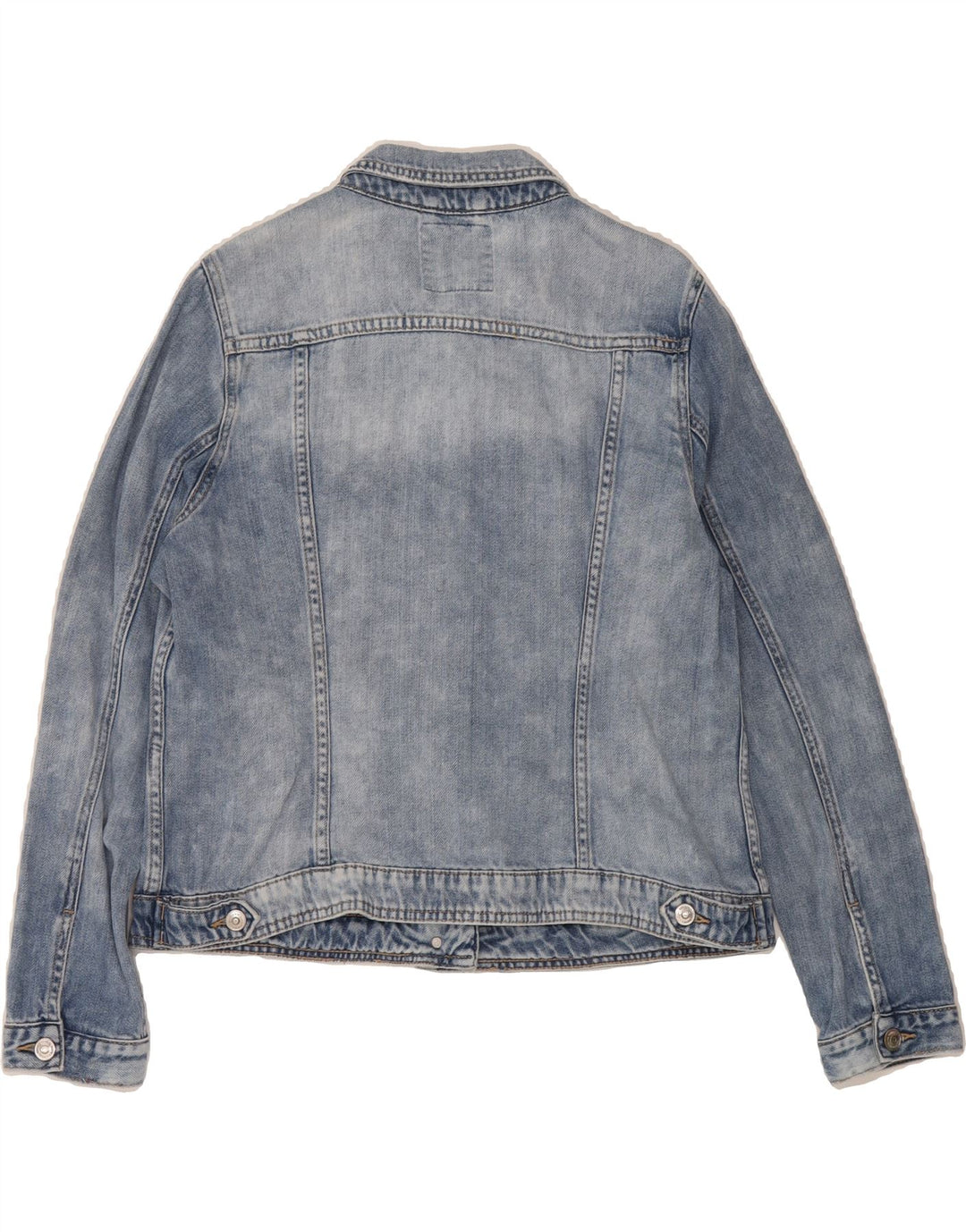 VINTAGE Womens Denim Jacket UK 14 Medium Blue Vintage Vintage and Second-Hand Vintage from Messina Hembry 