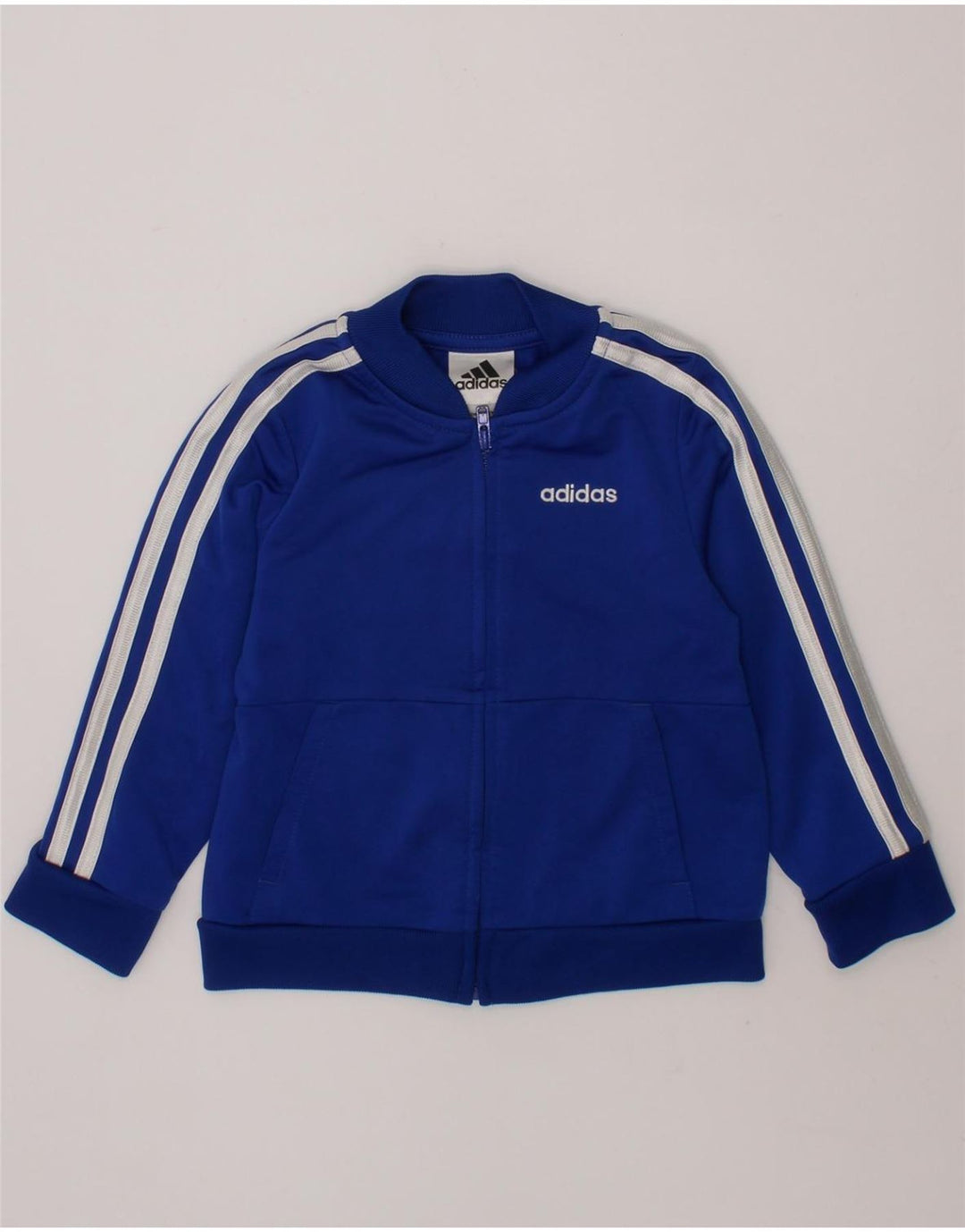 ADIDAS Baby Boys Tracksuit Top Jacket 18-24 Months Blue Polyester Vintage Adidas and Second-Hand Adidas from Messina Hembry 