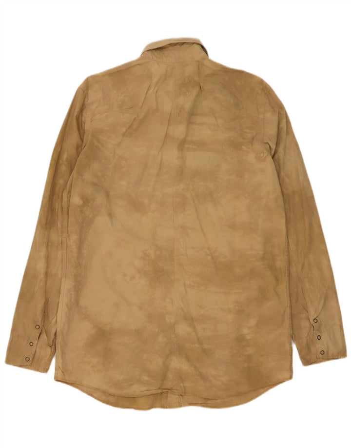 Levi's Mens Shirt Medium Beige Tie Dye Cotton