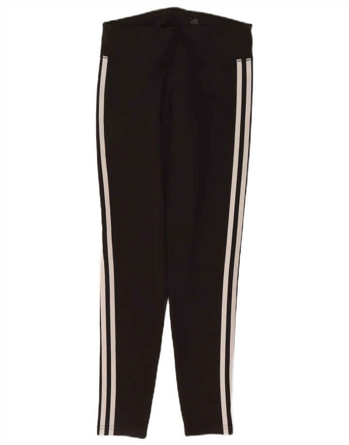 Adidas Womens Climalite Leggings UK 8/10 Small Black Polyester