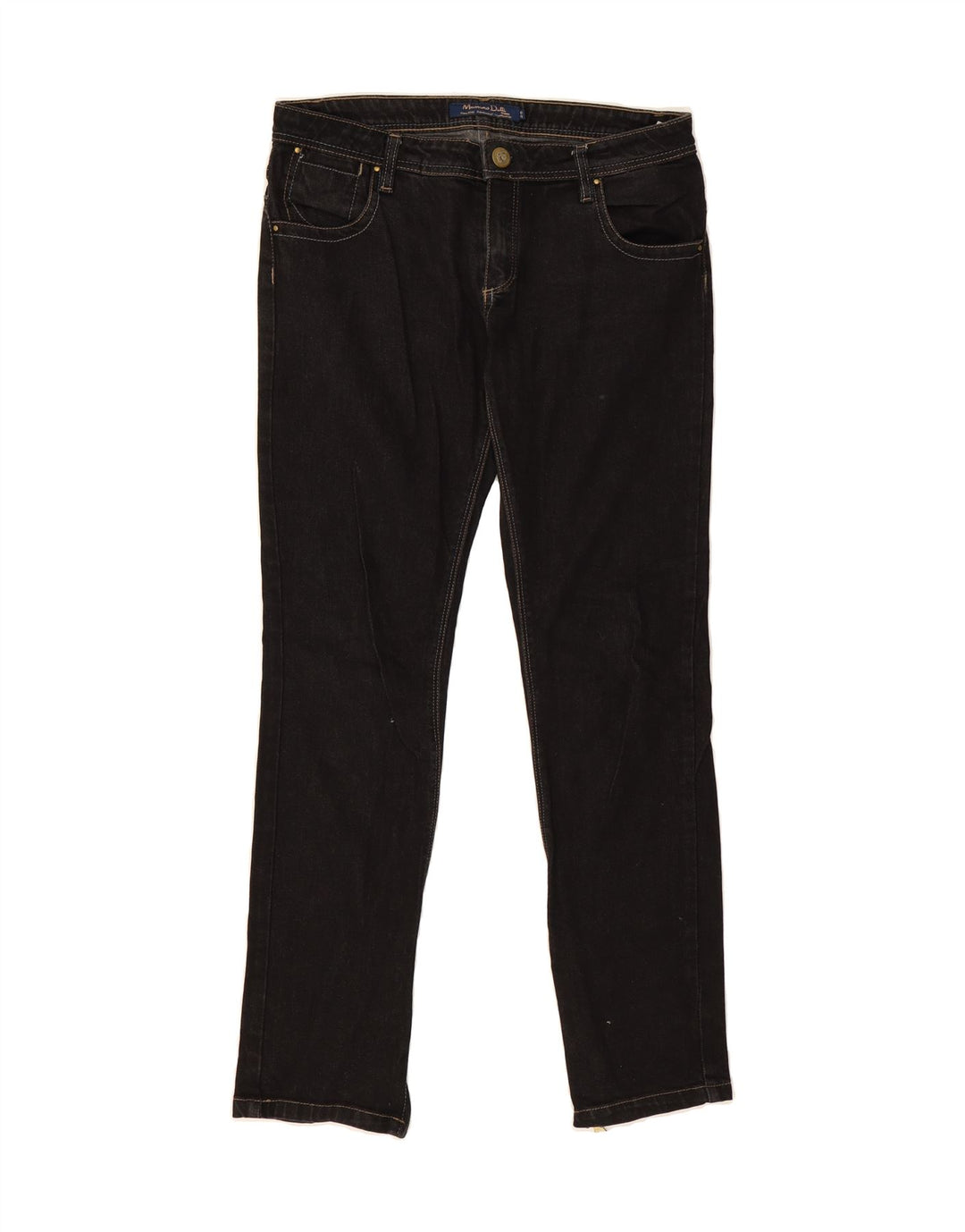 MASSIMO DUTTI Womens Slim Jeans W28 L29 Black Cotton Vintage Massimo Dutti and Second-Hand Massimo Dutti from Messina Hembry 