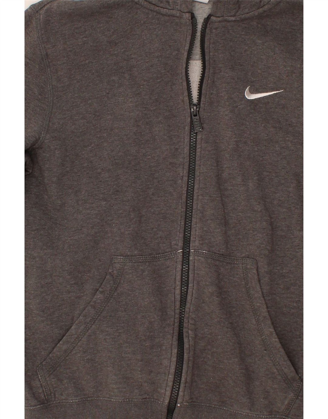 NIKE Mens Zip Hoodie Sweater Small Grey Cotton Vintage Nike and Second-Hand Nike from Messina Hembry 