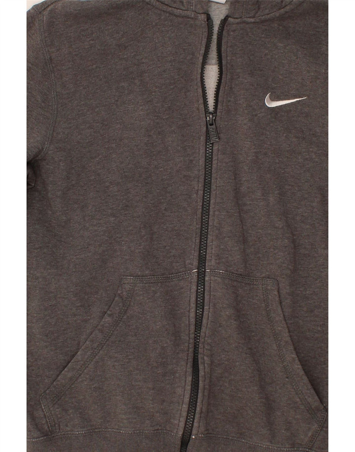 NIKE Mens Zip Hoodie Sweater Small Grey Cotton Vintage Nike and Second-Hand Nike from Messina Hembry 
