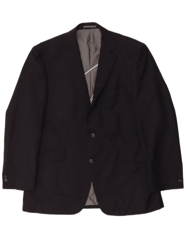 Męska marynarka Pierre Cardin zapinana na 2 guziki, UK 42 XL, granatowa, poliester