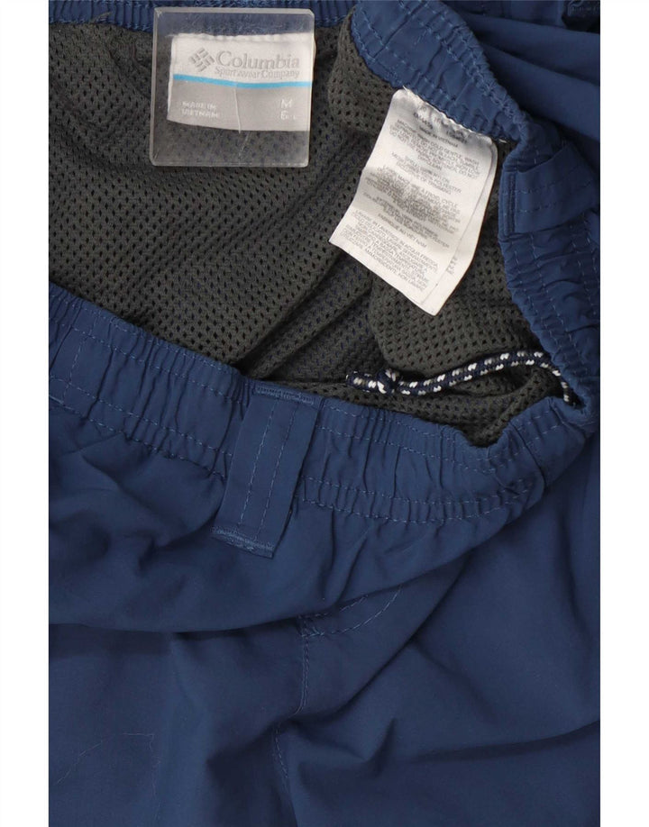 Columbia Mens Cargo Sport Shorts Medium Navy Blue Nylon