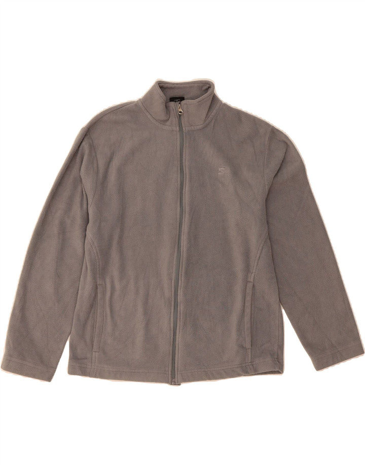 STARTER Boys Fleece Jacket 14-15 Years XL Grey Polyester Vintage Starter and Second-Hand Starter from Messina Hembry 
