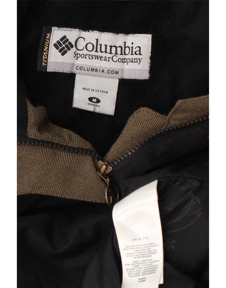 Columbia Womens Windbreaker Jacket UK 14 Medium Black Nylon