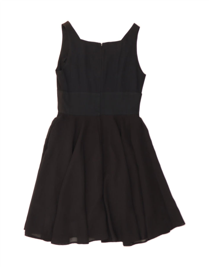 VINTAGE Womens Sleeveless A-Line Dress IT 44 Medium Black Vintage Vintage and Second-Hand Vintage from Messina Hembry 