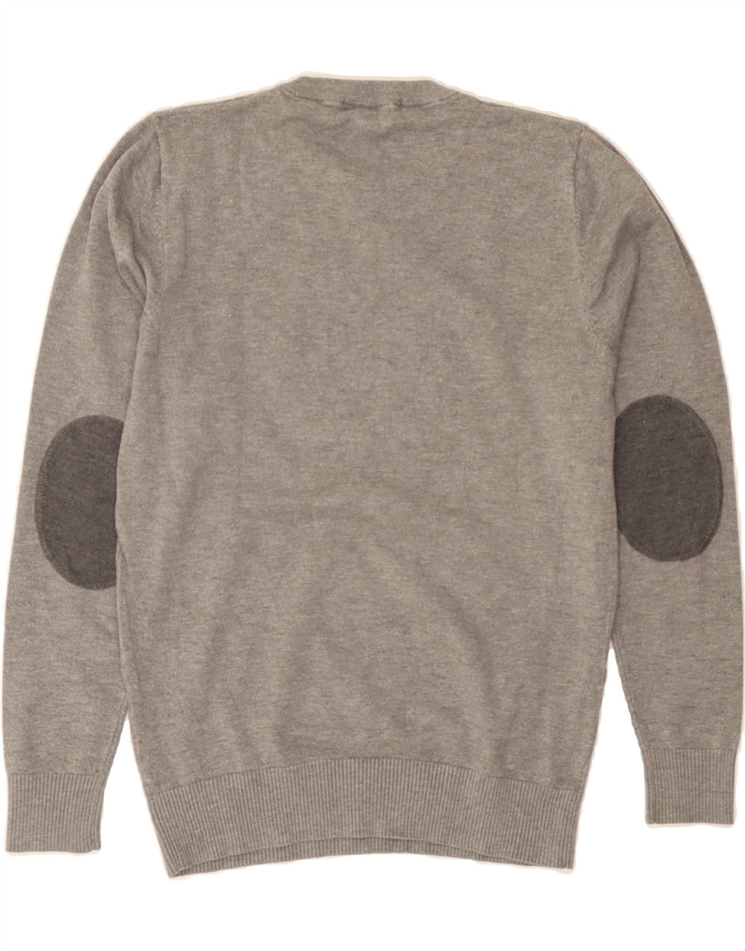 TRUSSARDI Womens Crew Neck Jumper Sweater UK 14 Medium Grey Vintage Trussardi and Second-Hand Trussardi from Messina Hembry 