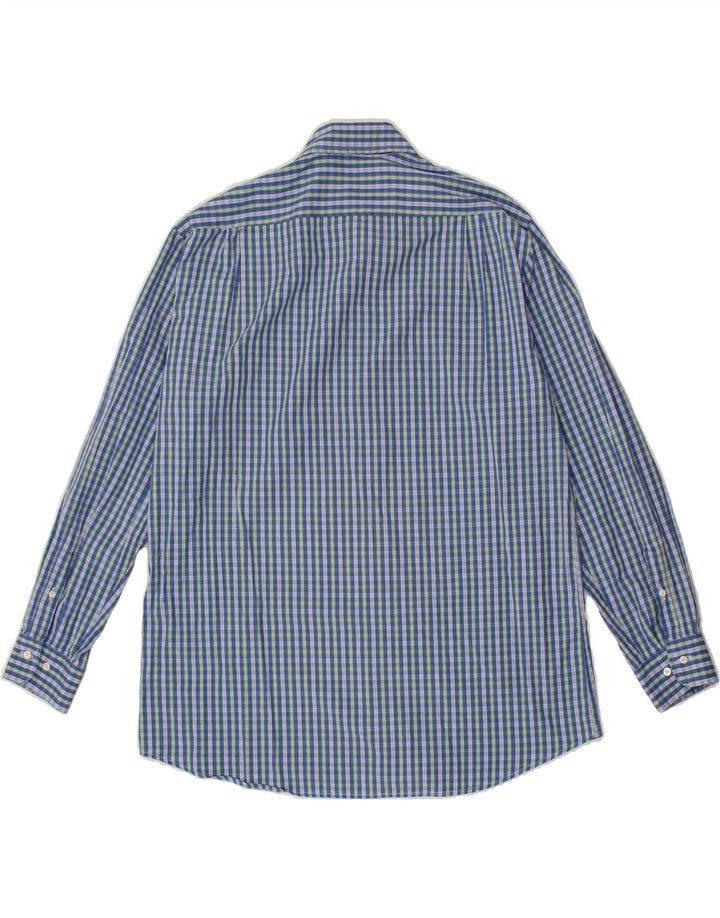 HUGO BOSS Mens Shirt Size 42 Large Blue Check Cotton Vintage Hugo Boss and Second-Hand Hugo Boss from Messina Hembry 