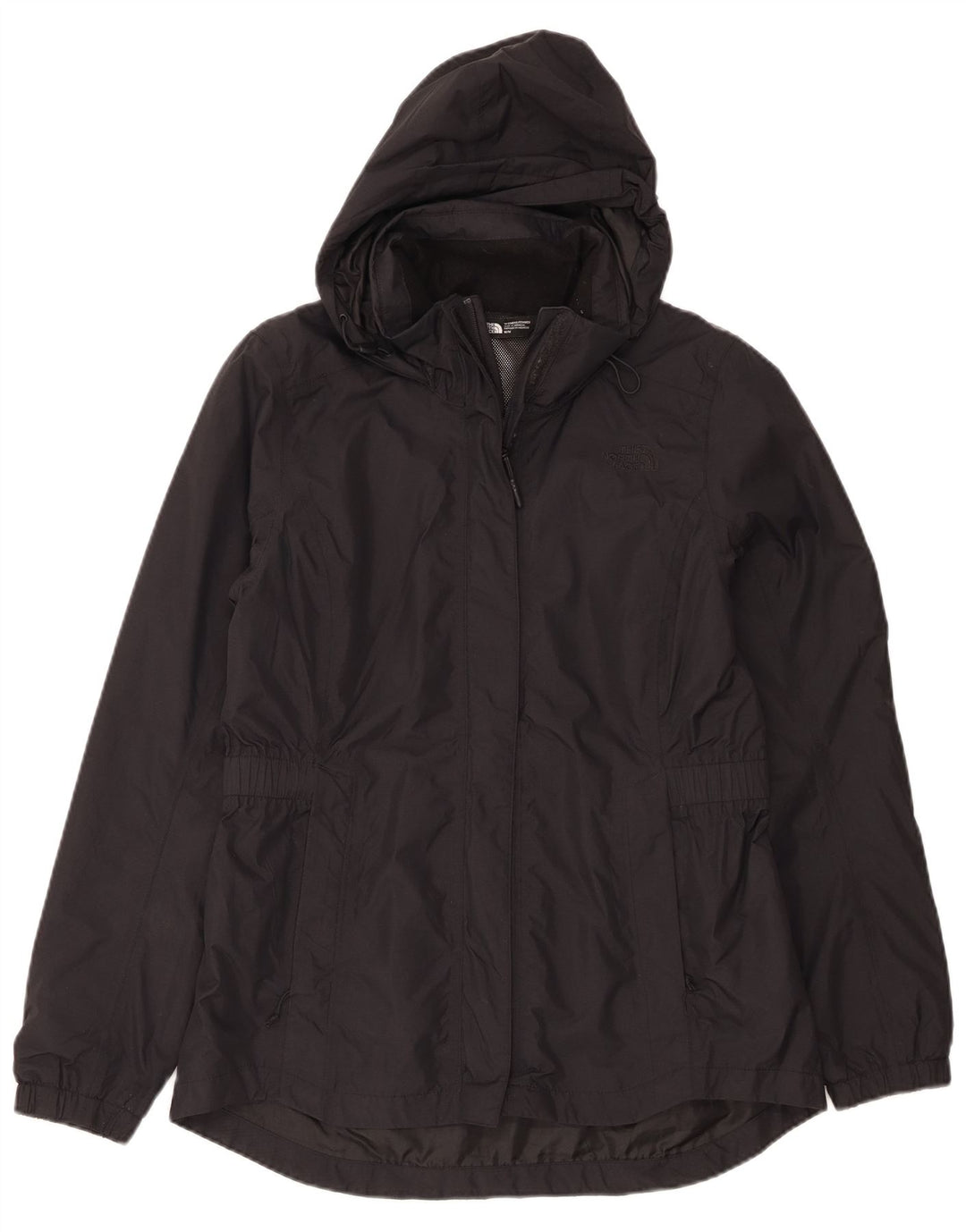 The North Face Womens Hooded Rain Jacket UK 14 Medium Black Nylon