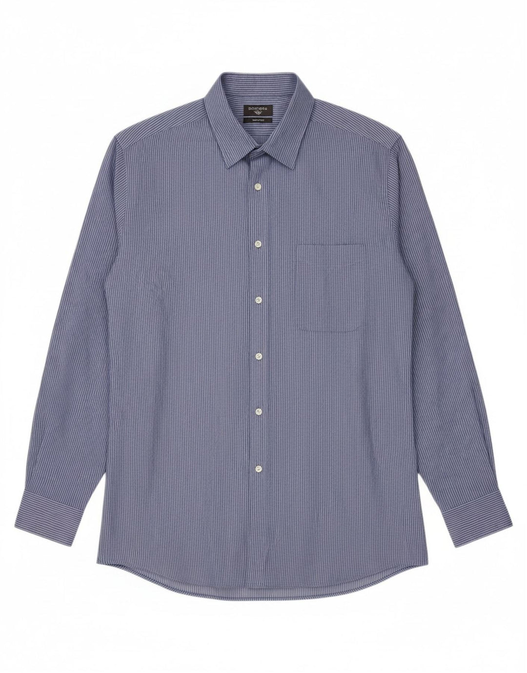 DOCKERS Mens Shirt Size 15 1/2 Medium Blue Pinstripe Cotton Vintage Dockers and Second-Hand Dockers from Messina Hembry 