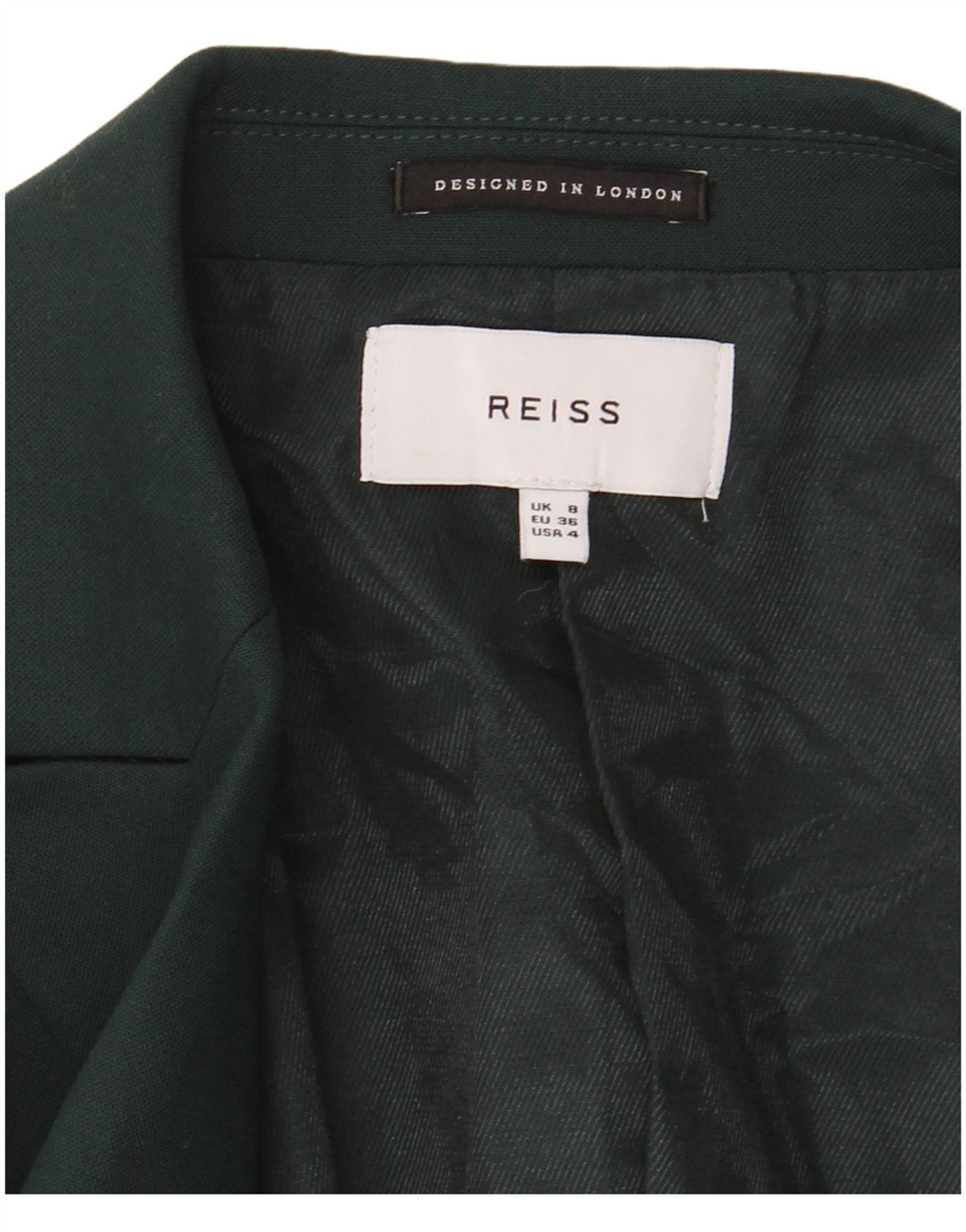 Reiss Γυναικείο σακάκι 1 κουμπιού UK 8 Small Green