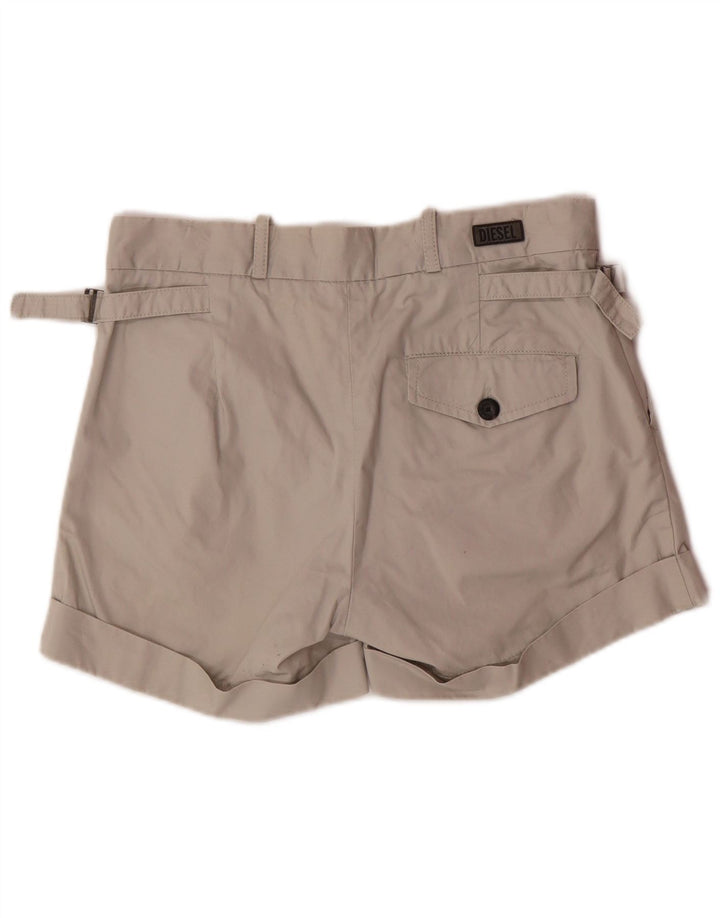 DIESEL Womens Chino Shorts W27 Small  Grey Cotton