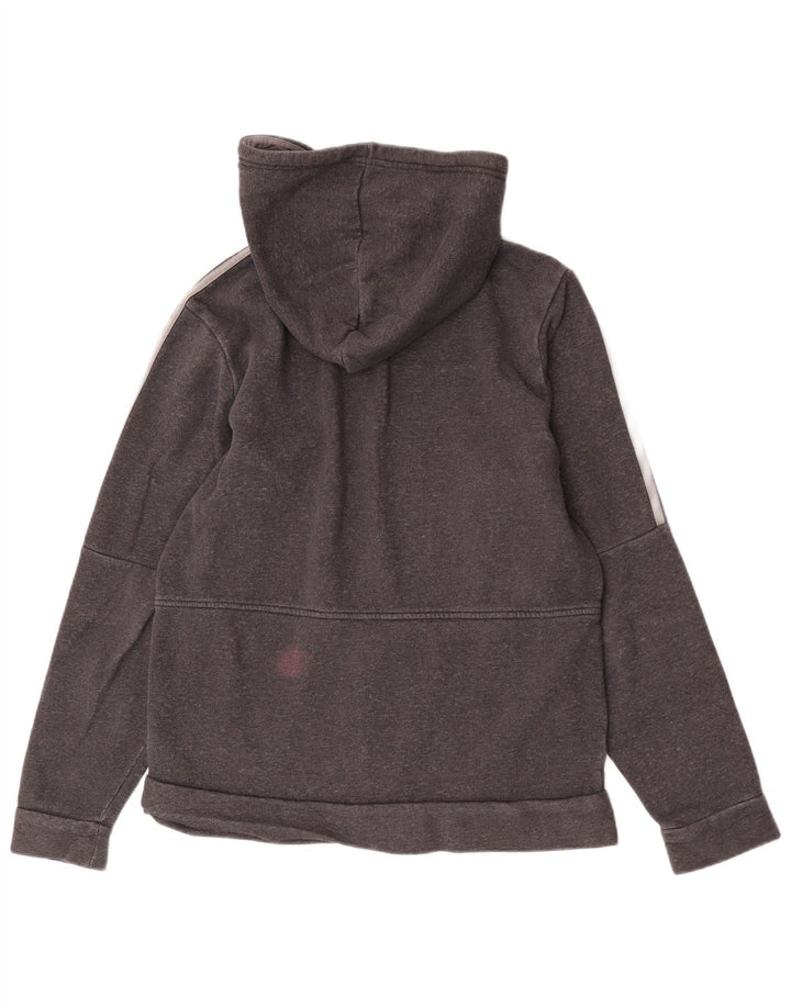 Adidas Mens Zip Hoodie Sweater Medium Grey Cotton