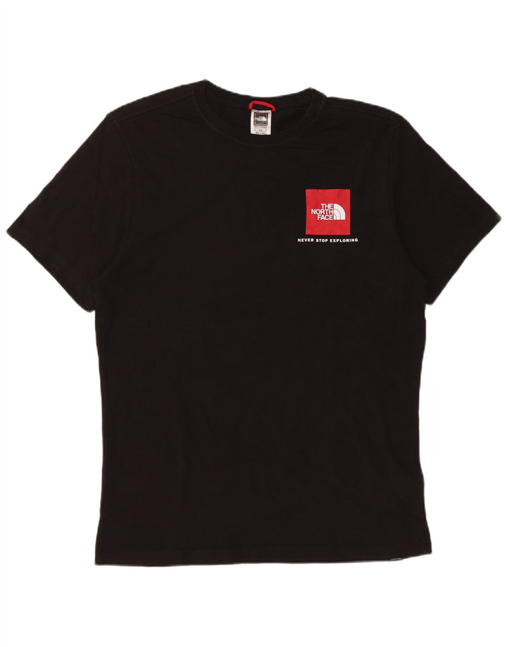 The North Face Mens T-Shirt Top Medium Black Cotton