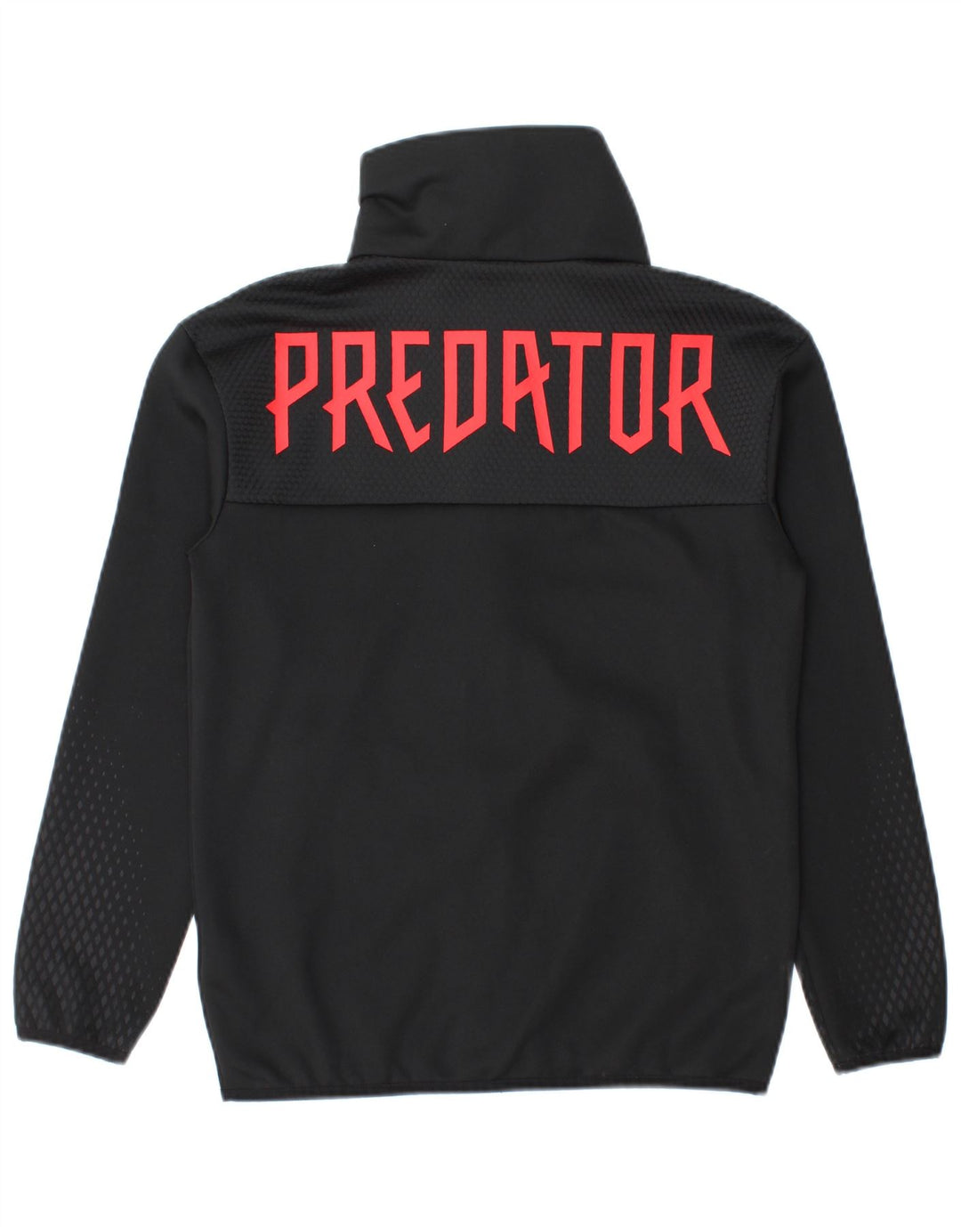 Adidas Boys Predator Graphic Tracksuit Top Jacket 11-12 Years Black