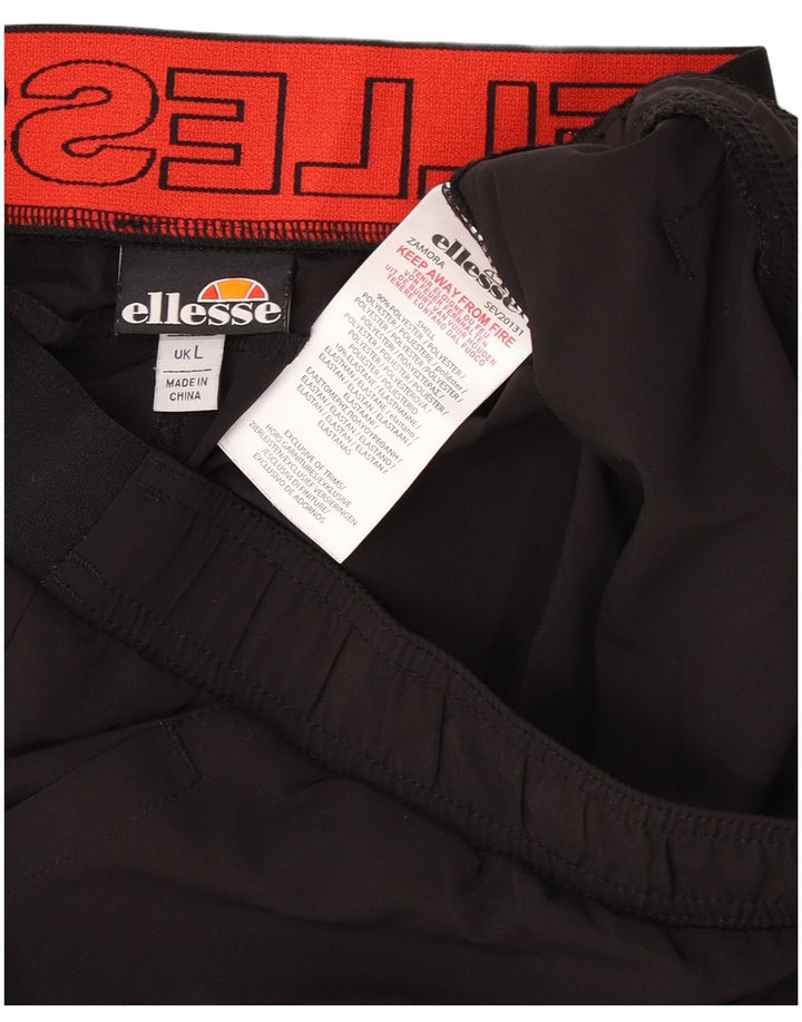 Ellesse Herren Graphic Sport Shorts Large Schwarz Polyester
