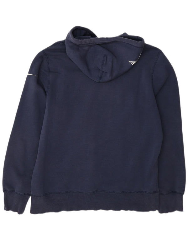 Nike Mens NFL Graphic Hoodie Jumper Large Navy Blue Cotton