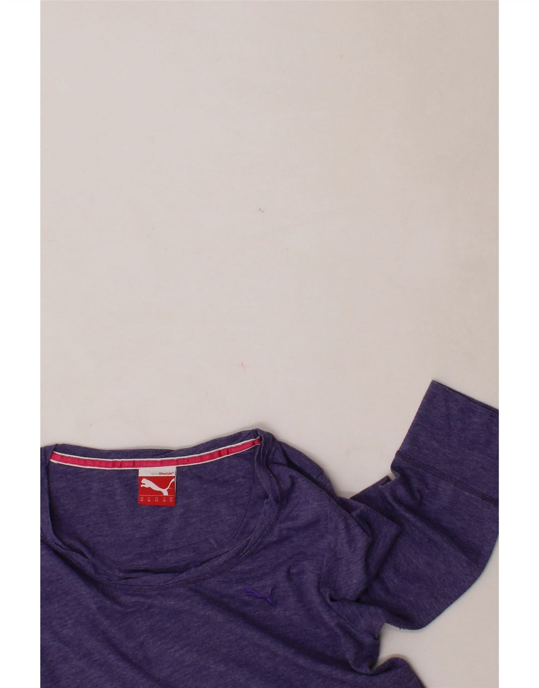 PUMA Womens Top 3/4 Sleeve UK 12 Medium Purple Flecked Vintage Puma and Second-Hand Puma from Messina Hembry 