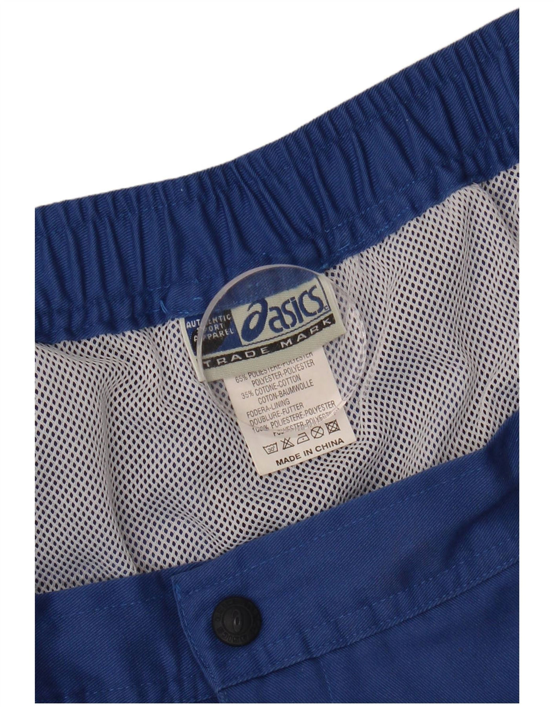 ASICS Mens Chino Shorts W44 2XL Blue Polyester
