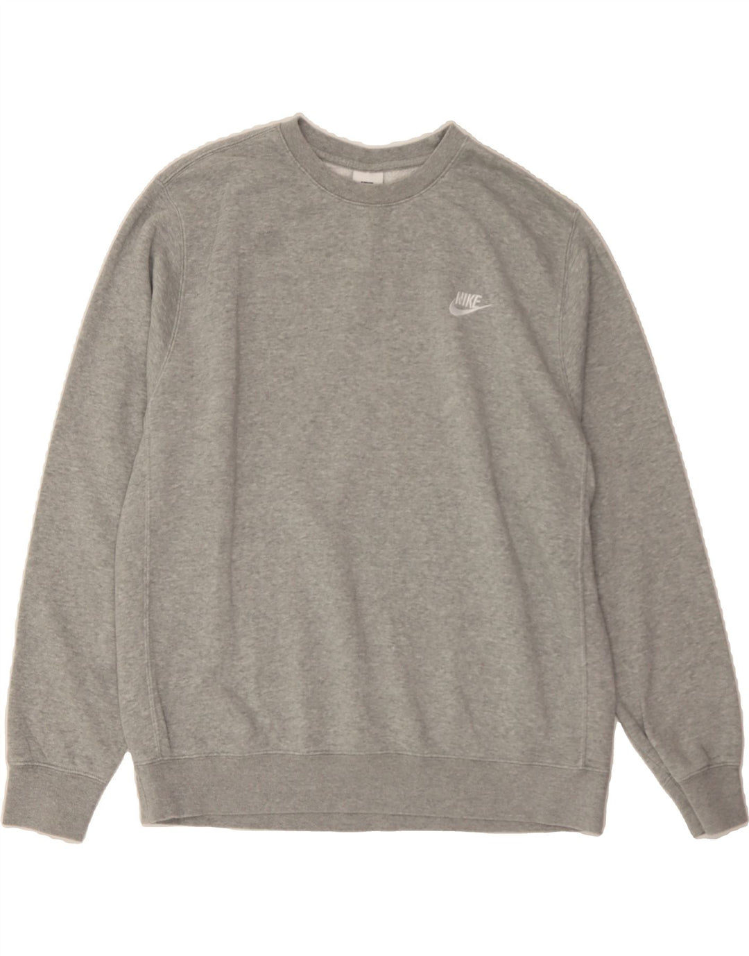 NIKE Mens Sweatshirt Jumper Large Grey Cotton