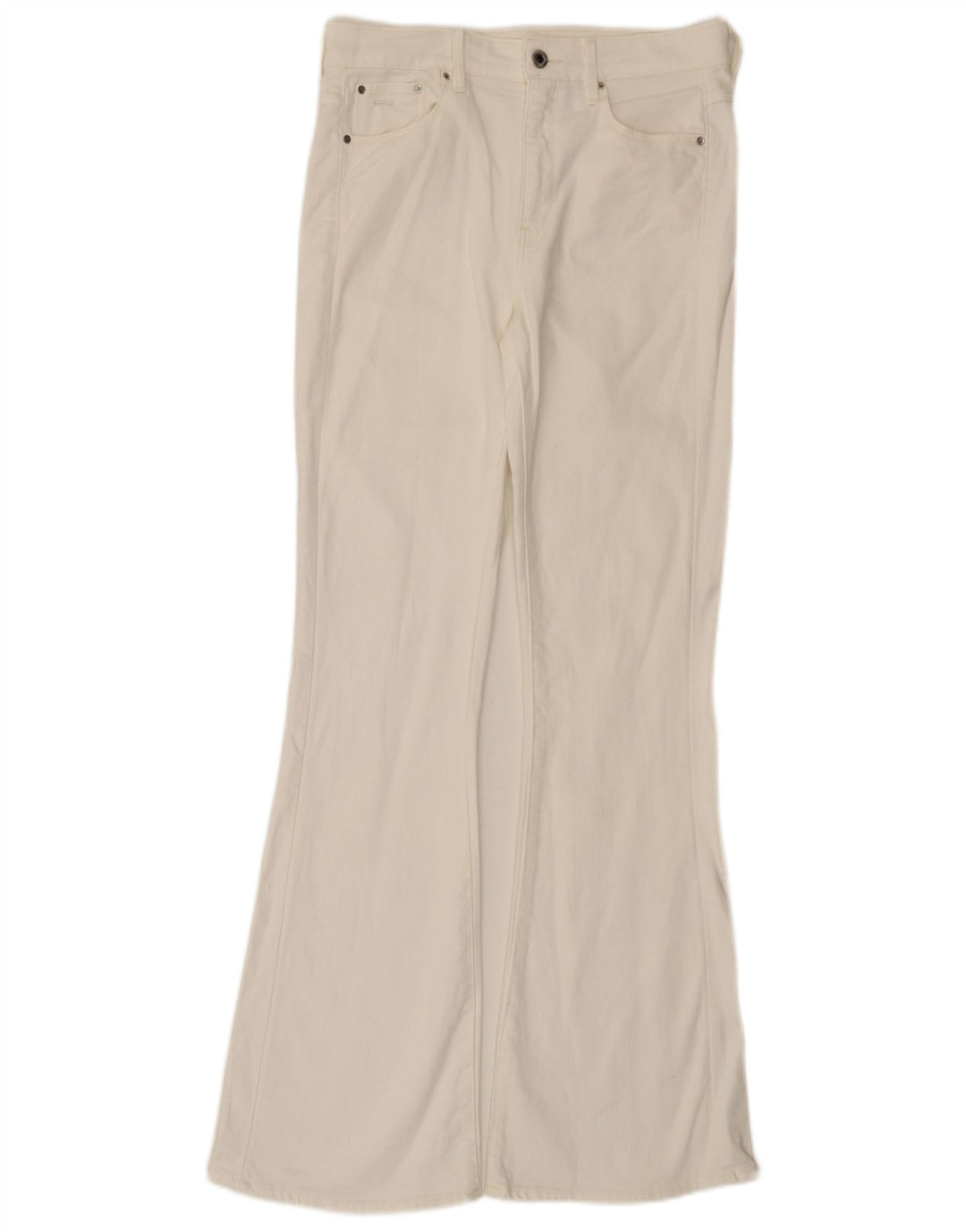 G-Star Womens 3301 High Rise Flared Jeans W30 L33 White