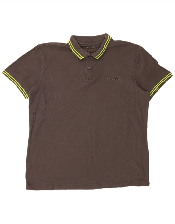 Lotto Mens Polo Shirt XL Grey