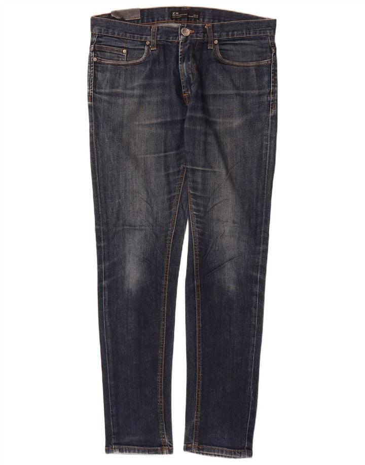 Zara Jean slim pour homme EU 42 Large W32 L32 Bleu